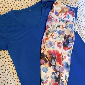 Capri Leggings with Pockets! With Free t shirt